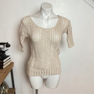 The Limited Cream Scoop Neck Sweater